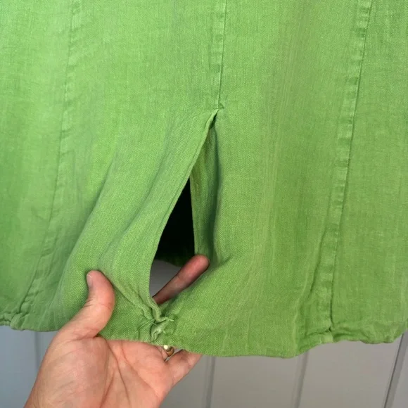 Sundance Oaklee Linen Blazer in Green Tea Size Button Front XL - Picture 16 of 16